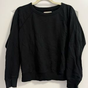 Black Everlane crewneck sweatshirt